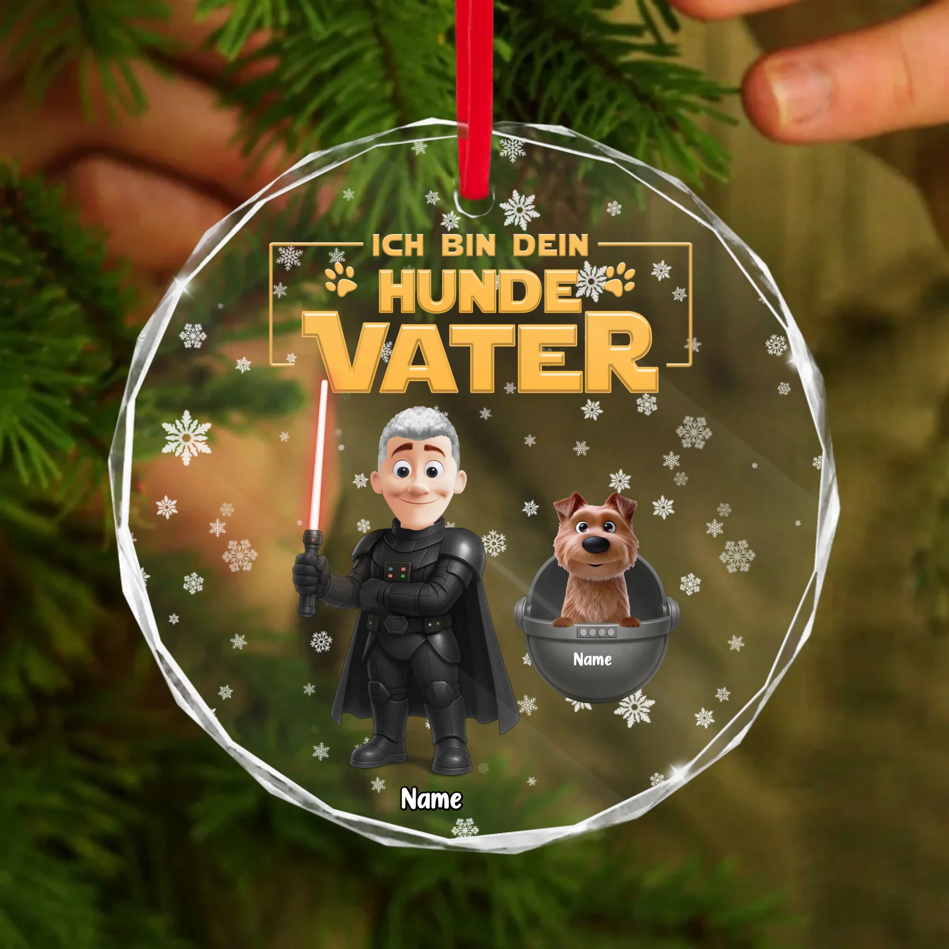 Round Glass Ornament BASE 2