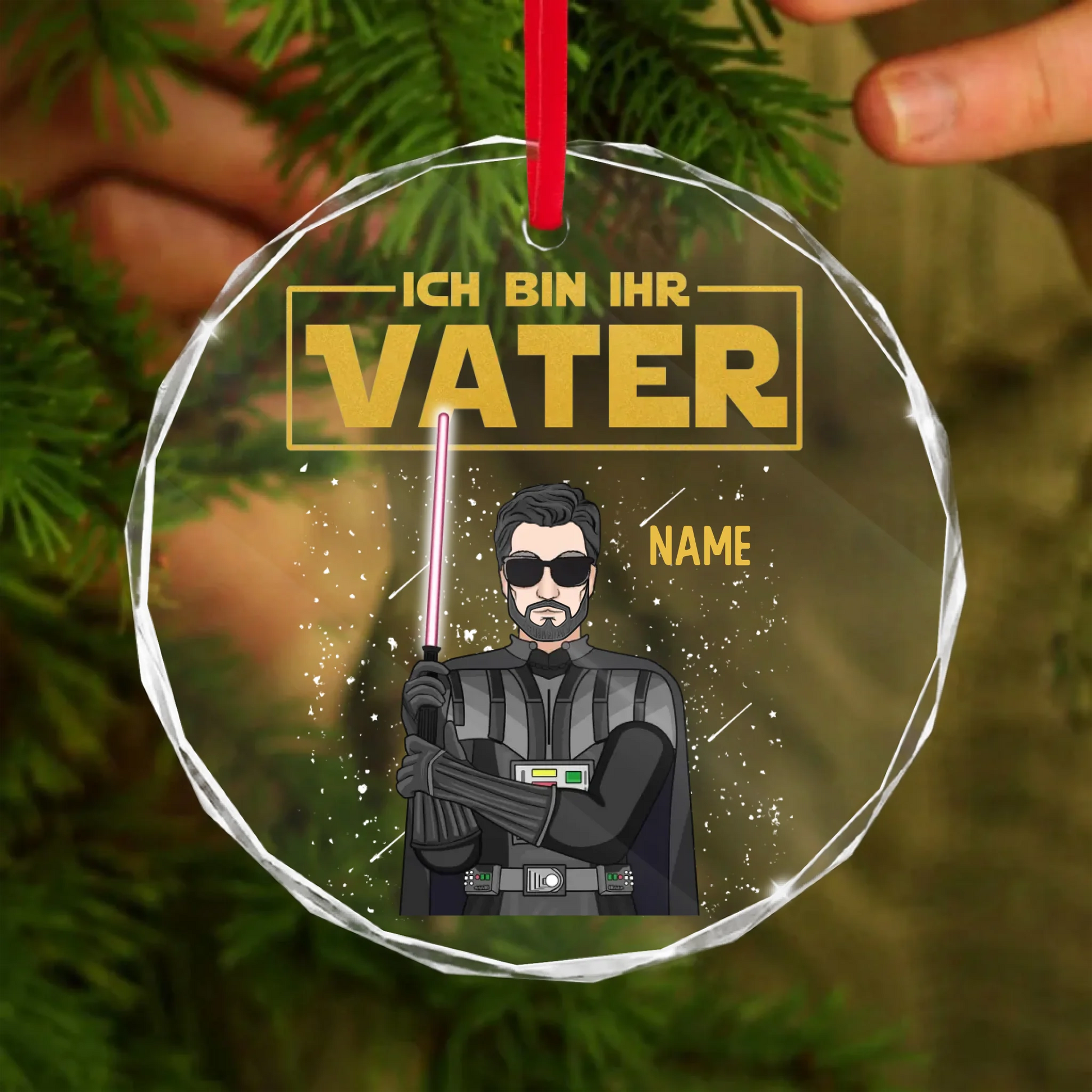 Round Glass Ornament BASE 2