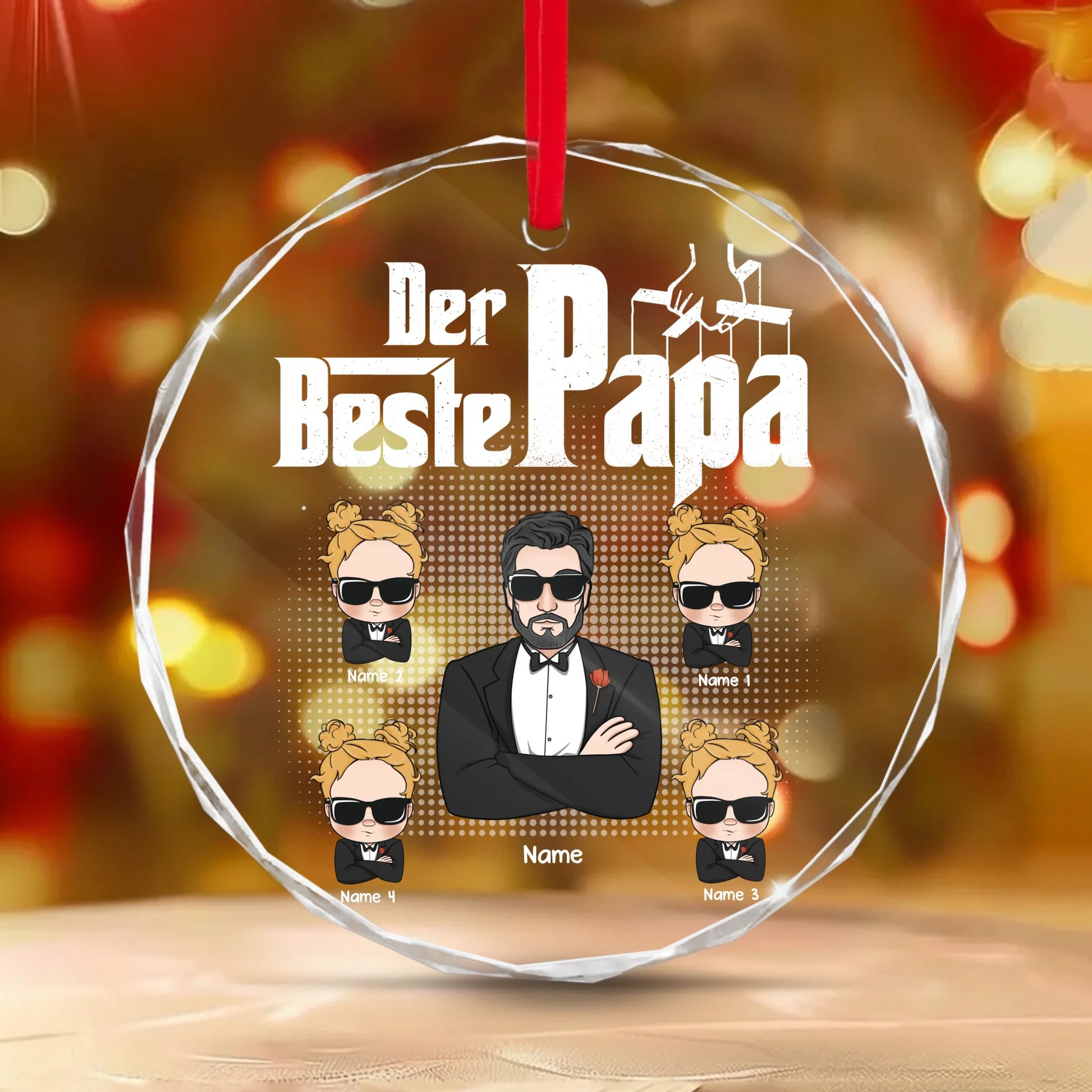 Round Glass Ornament BASE 3