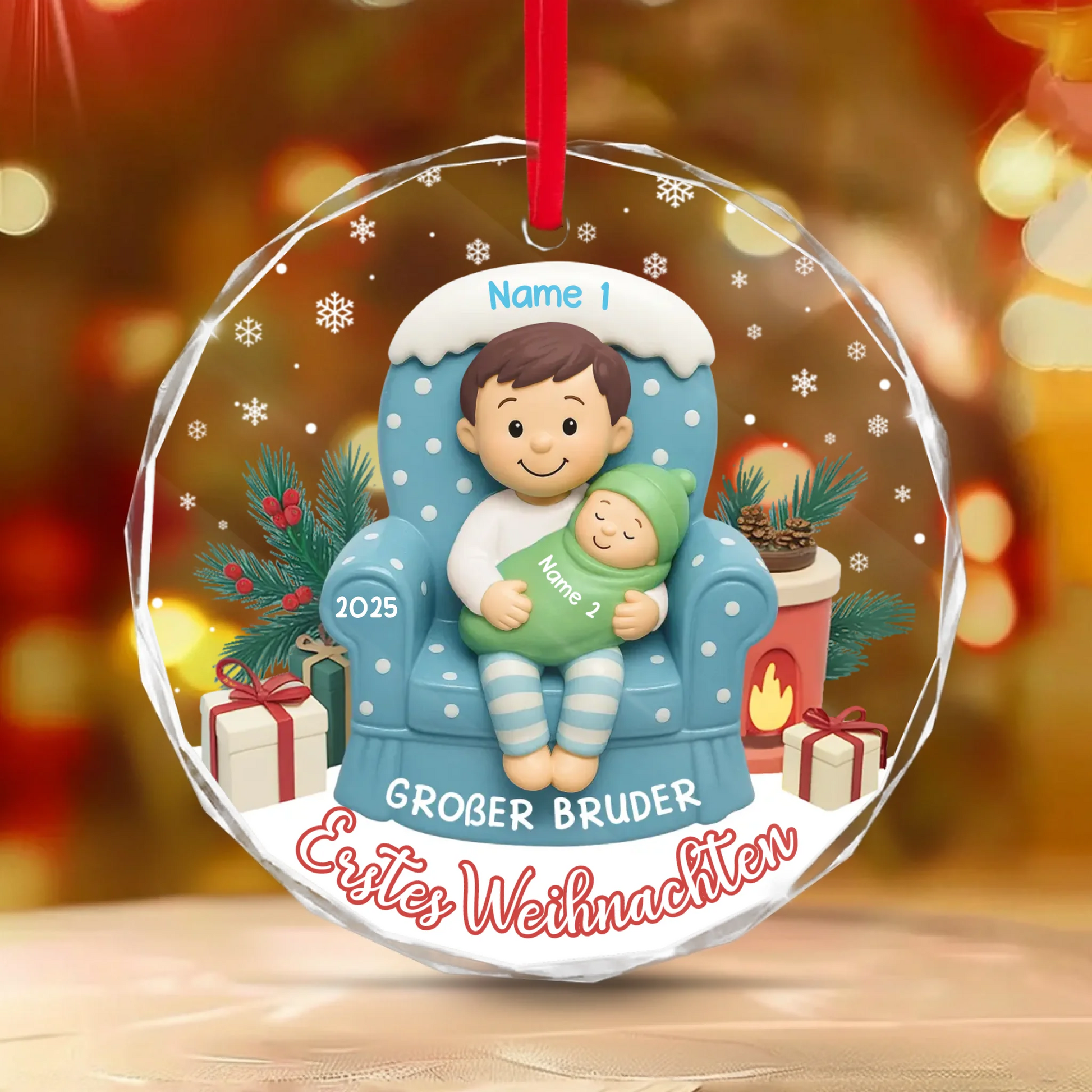 Round Glass Ornament BASE 3