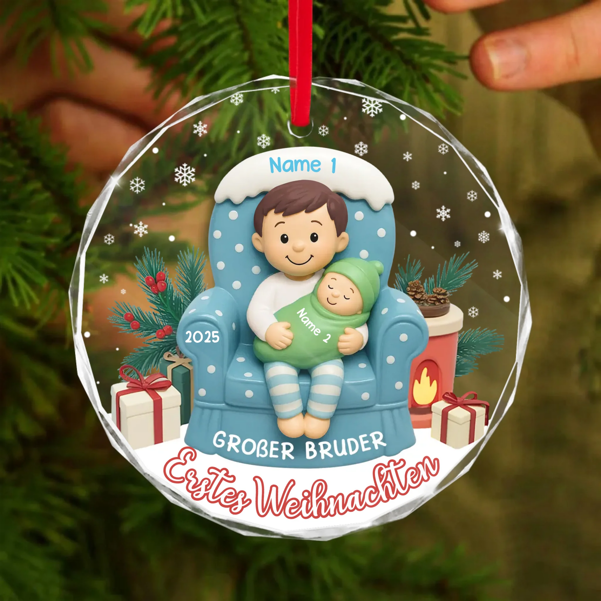 Round Glass Ornament BASE 2