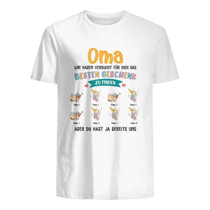 Personalisiertes T-shirt für Oma | personalisierte Geschenke für Oma | Oma besten Geschenk
