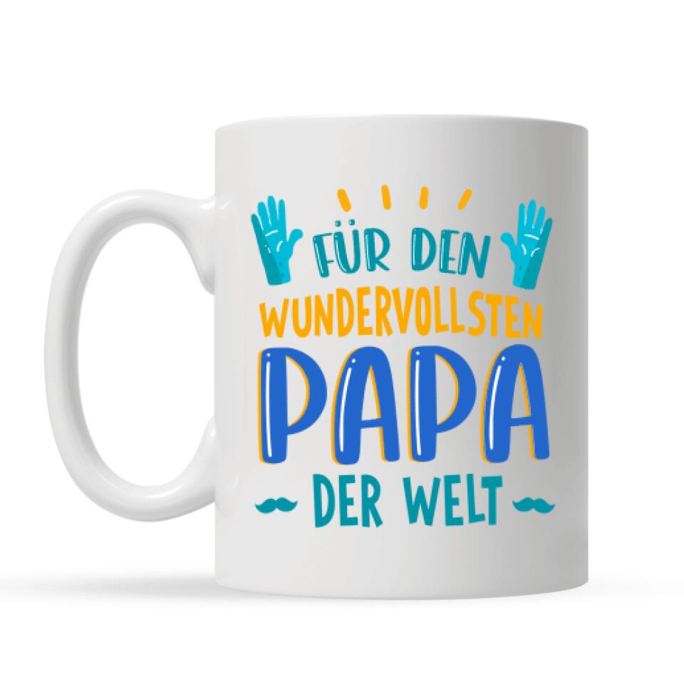 Personalisierte Tasse für Papa | personalisierte Geschenke für Vater | Für den wundervollsten Papa der Welt