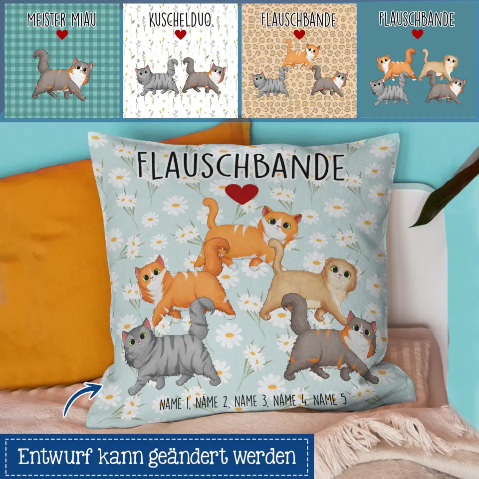Personalisiertes Kissen für Katzenliebhaber | personalisierte Geschenke für Katzenliebhaber | Kuscheln Katzen