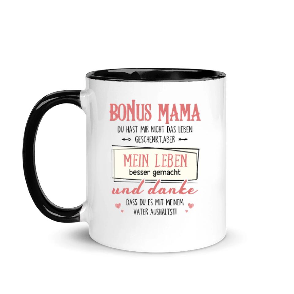 Personalisierte Tasse für Mama | personalisierte Geschenke für Bonus Mama | Bonus Mama