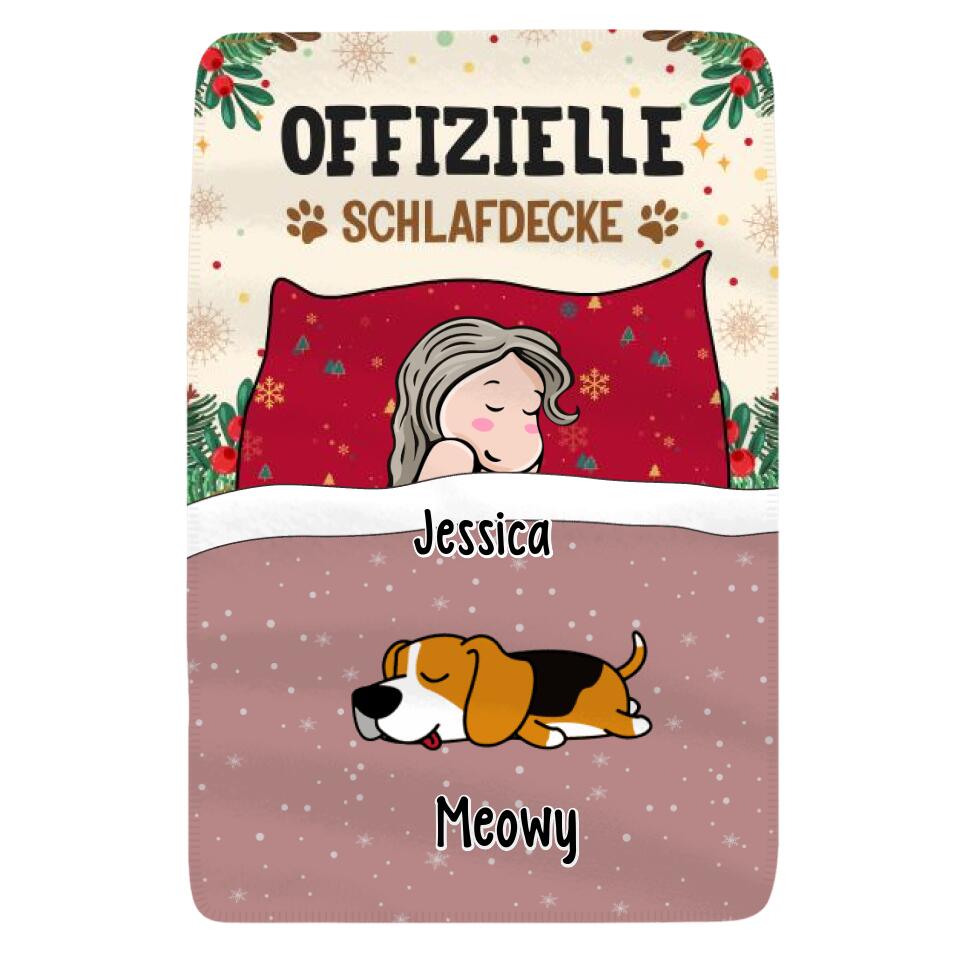 Personalisierte Decke für Katzenliebhaber Und Hundeliebhaber | personalisierte Geschenke für Katzenliebhaber Und Hundeliebhaber | Meine Decke Offizielle Schlafdecke