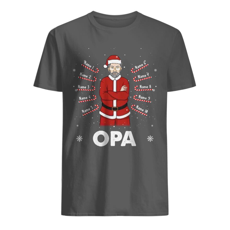 Personalisiertes T-shirt für Opa | personalisierte Geschenke für Opa | Opa Weihnachten
