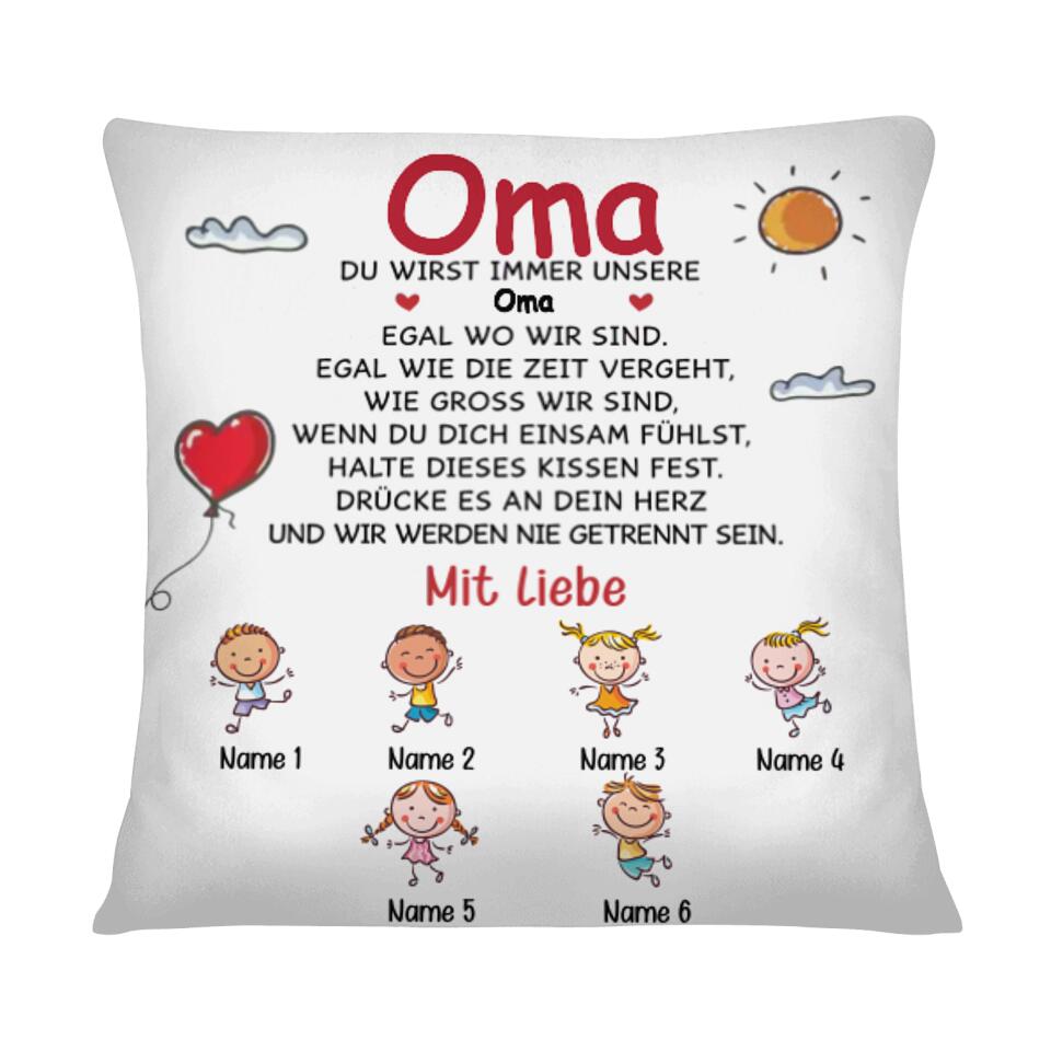 Personalisiertes Kissen für Oma | personalisierte Geschenke für Oma | Mit Liebe