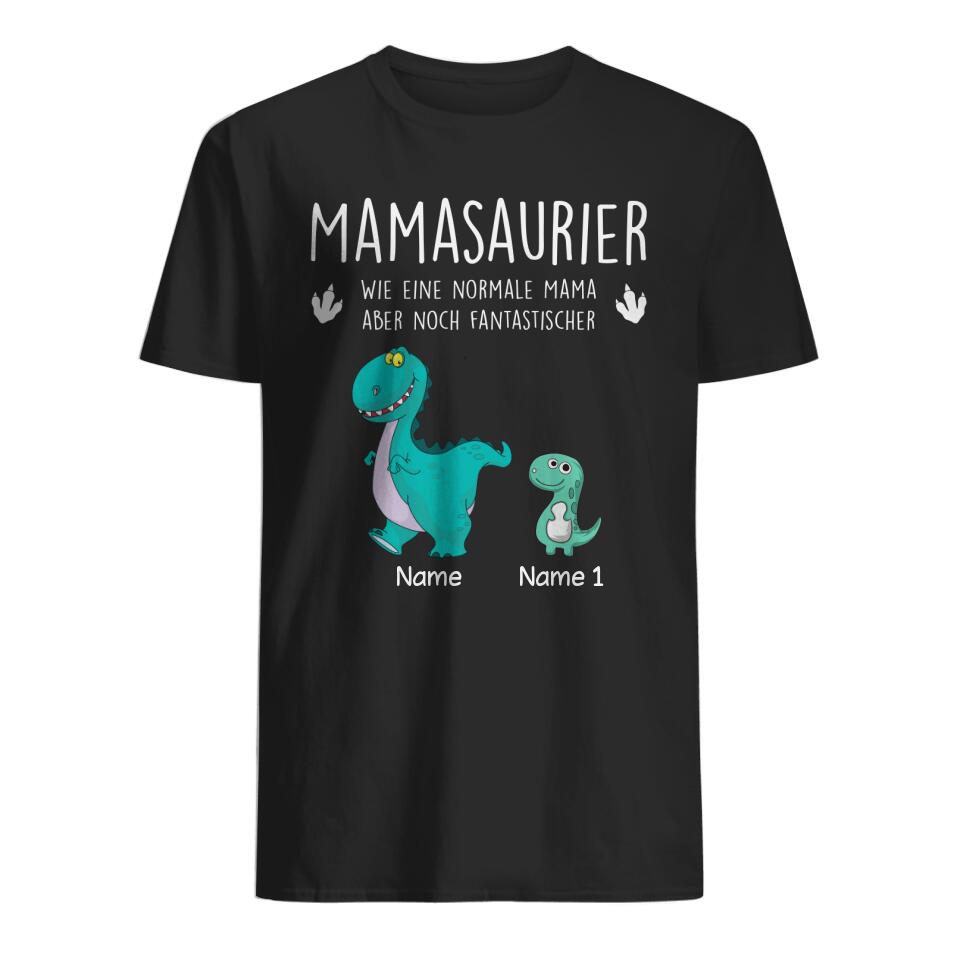 Personalisiertes T-shirt für Mama | personalisierte Geschenke für Mutter | Mamasaurier Mama Fantastischer