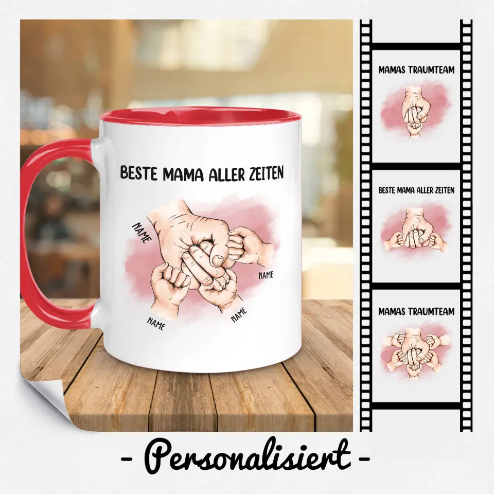 Personalisierte Tasse für Mama | personalisierte Geschenke für Mama | Beste Mama aller Zeiten