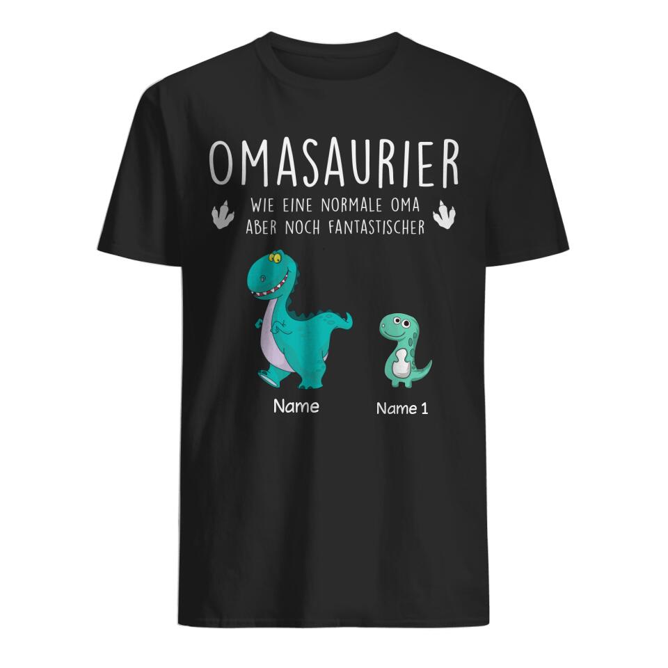 Personalisiertes T-shirt für Oma | personalisierte Geschenke für Oma | Omasaurier Fantastischer