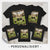 Personalisiertes T-shirt für die Familie | personalisierte Geschenke für die Familie | Fußballmannschaft der Familie