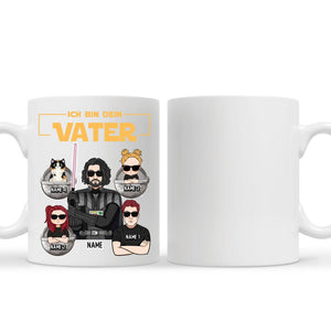 Personalisierte Tasse für Papa | personalisierte Geschenke für Vater | Ich bin dein Vater Kind und Haustier