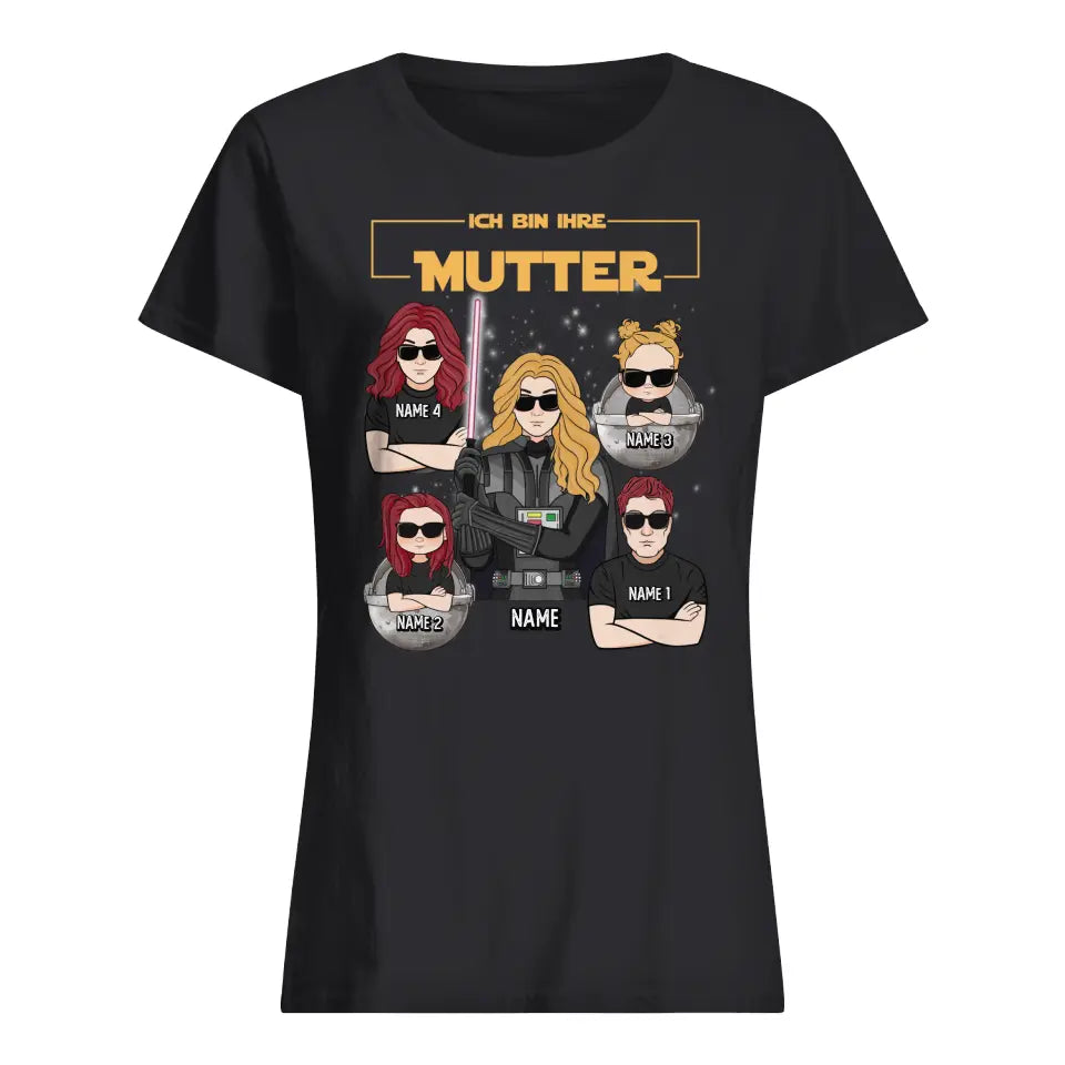 Personalisiertes T-shirt für Mama | personalisierte Geschenke für Mutter | Ich bin deine Mutter