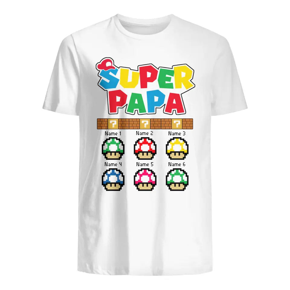 Personalisiertes T-shirt für Papa | Super Papa