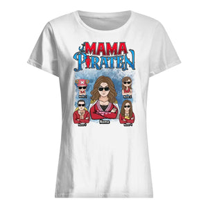 Personalisiertes T-shirt für Mama | Mama Piraten OP