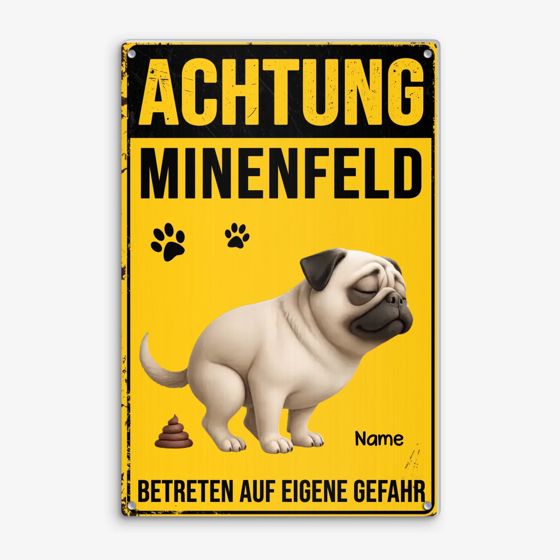 MK Metal Sign Dọc BG