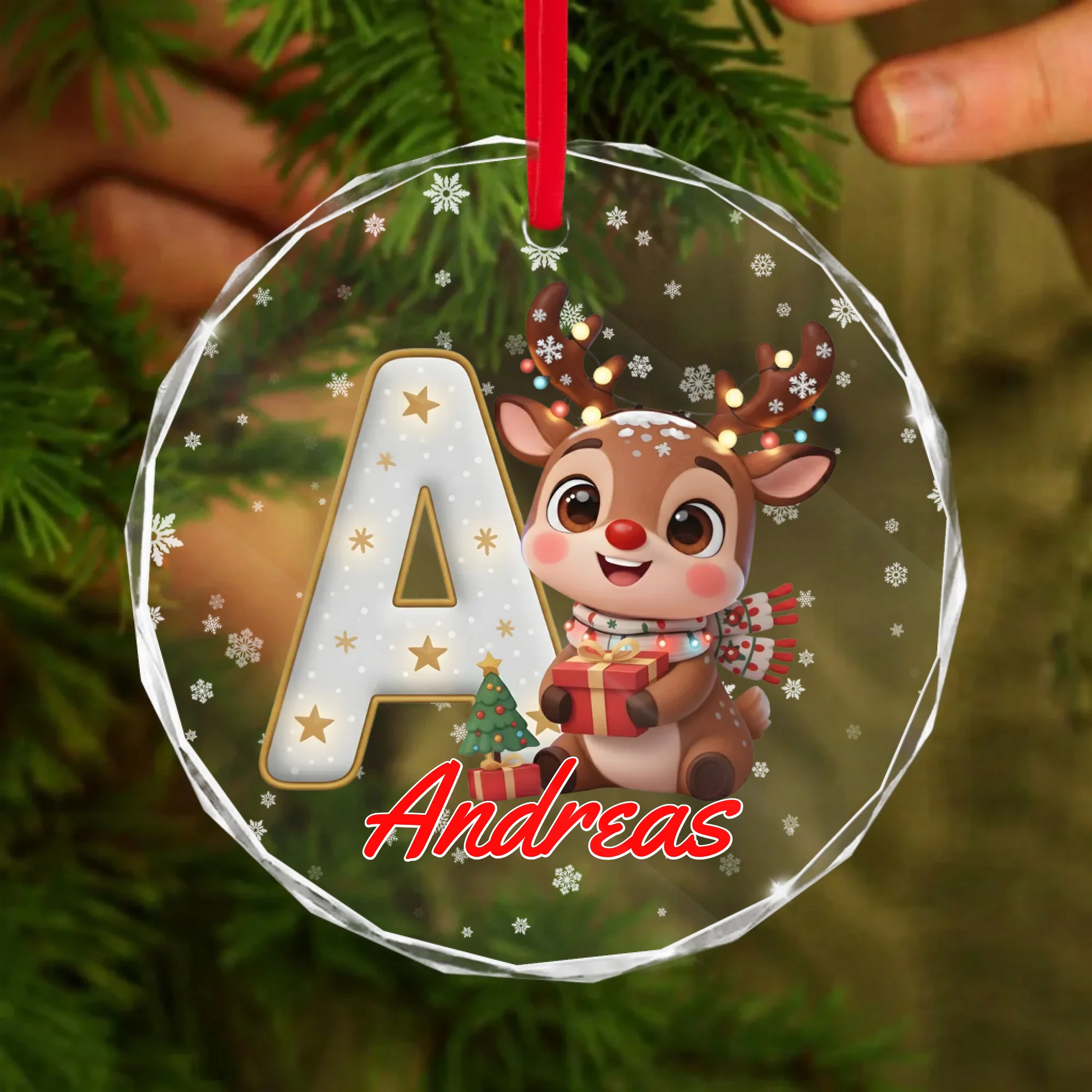 Round Glass Ornament BASE 2