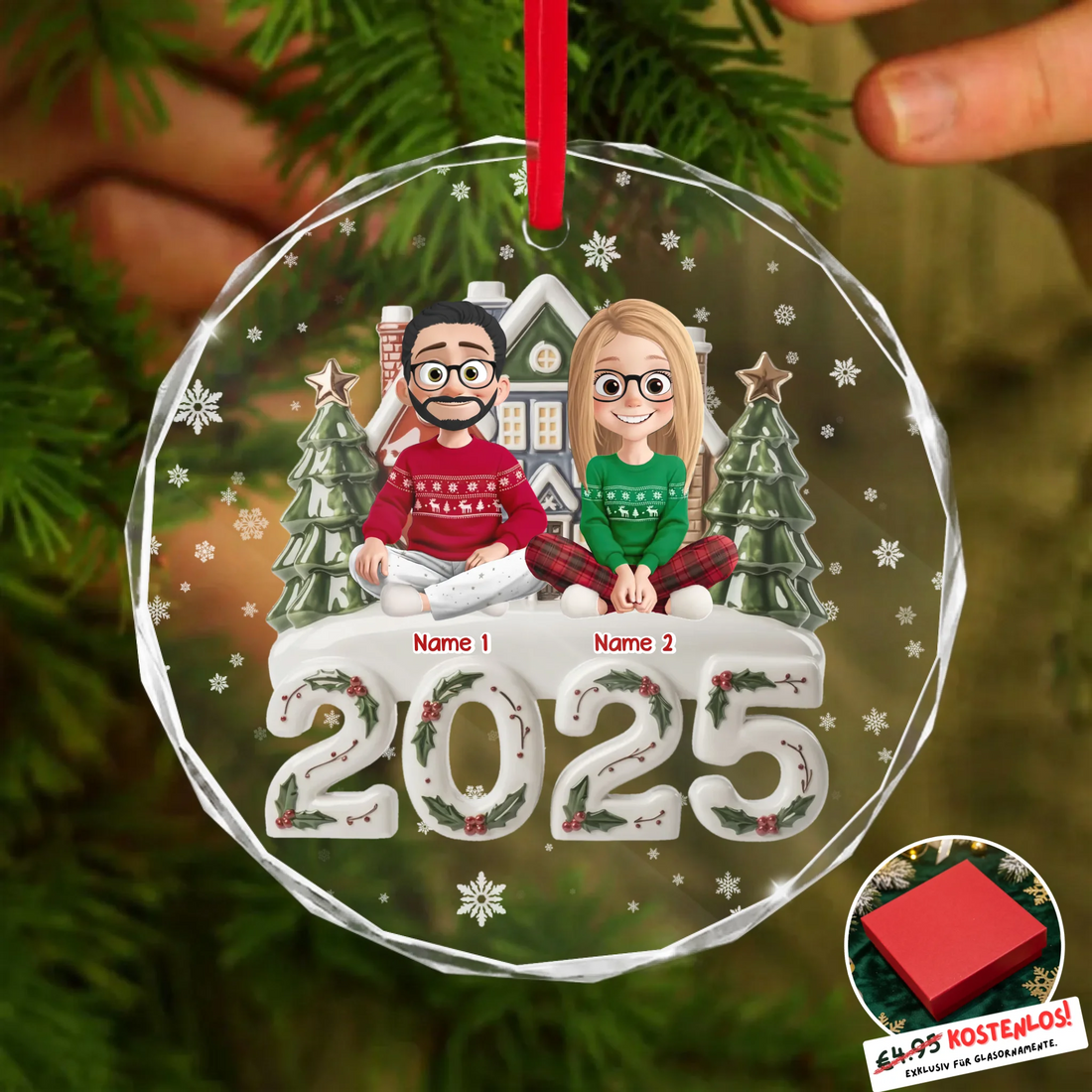 Round Glass Ornament BASE 2