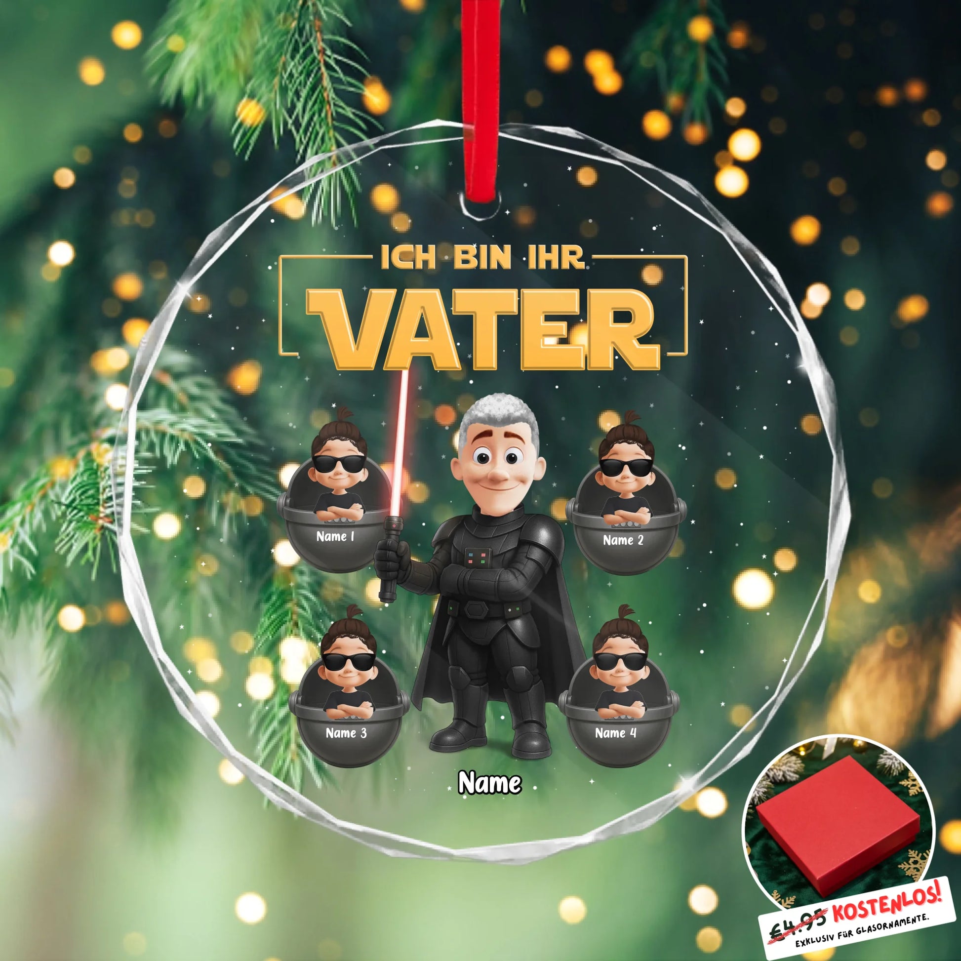 Round Glass Ornament BASE