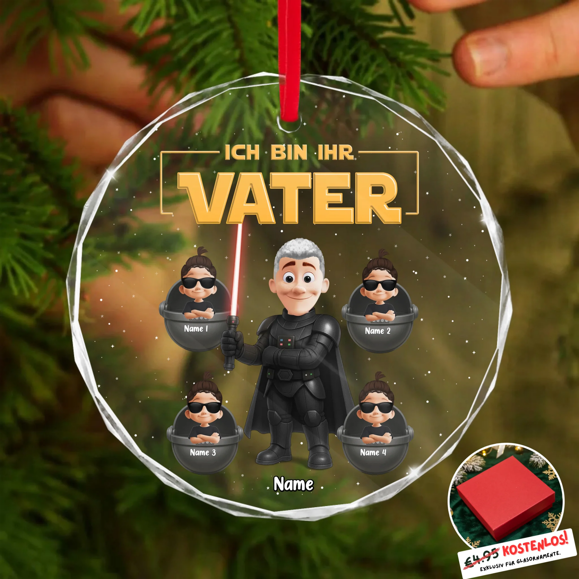 Round Glass Ornament BASE 2