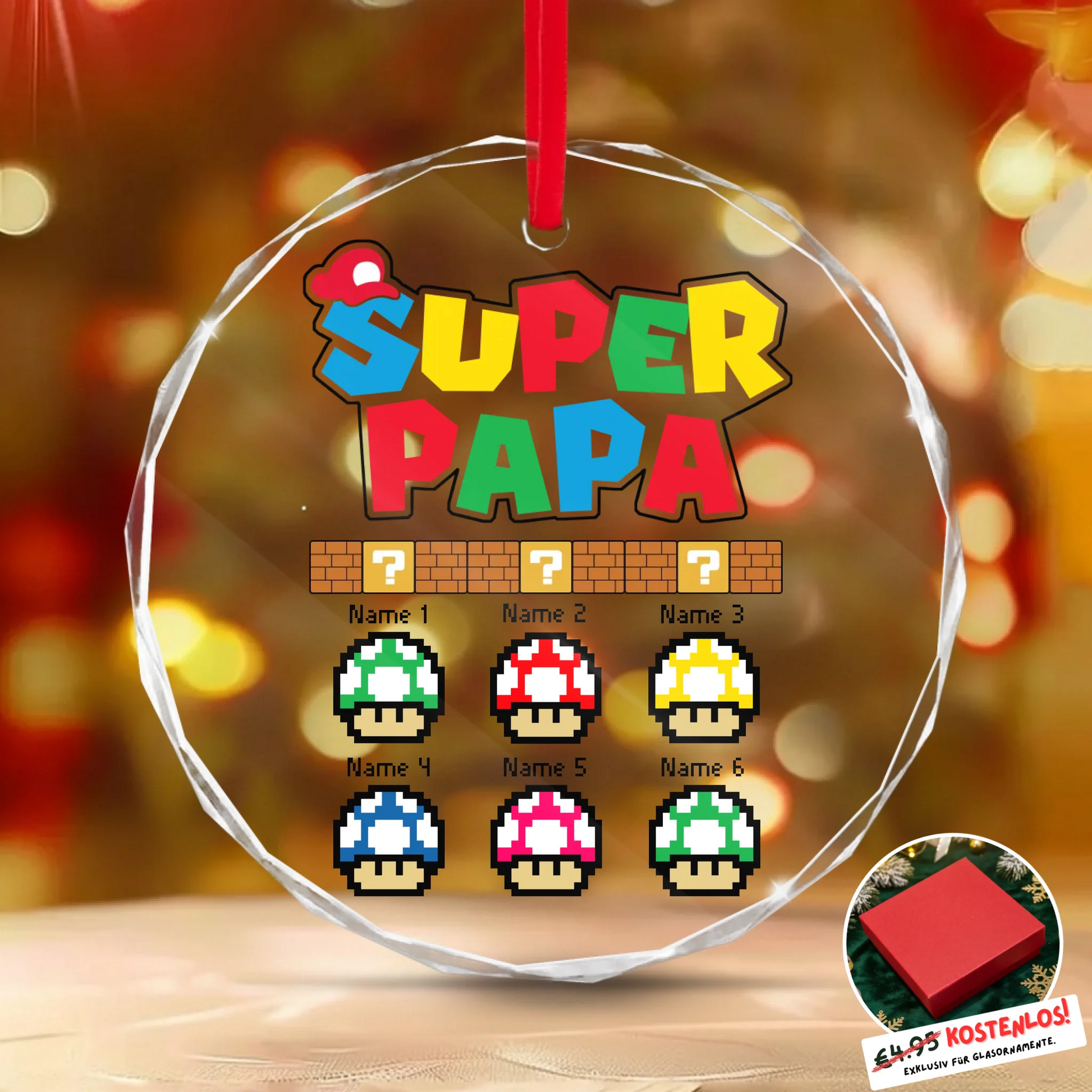 Round Glass Ornament BASE 3