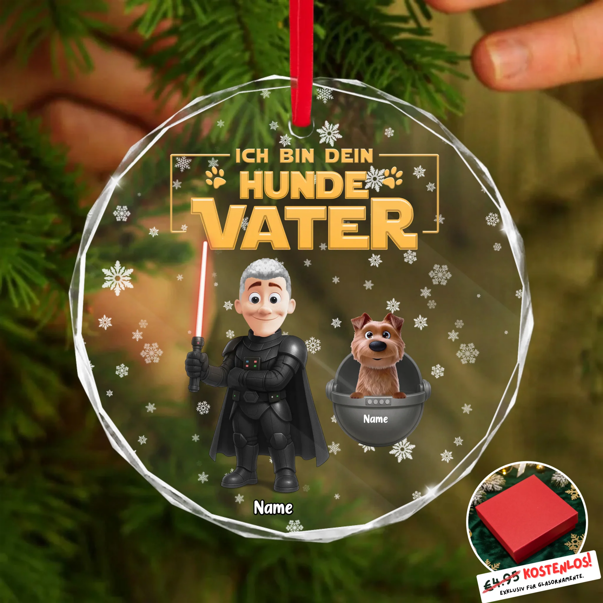 Round Glass Ornament BASE 2