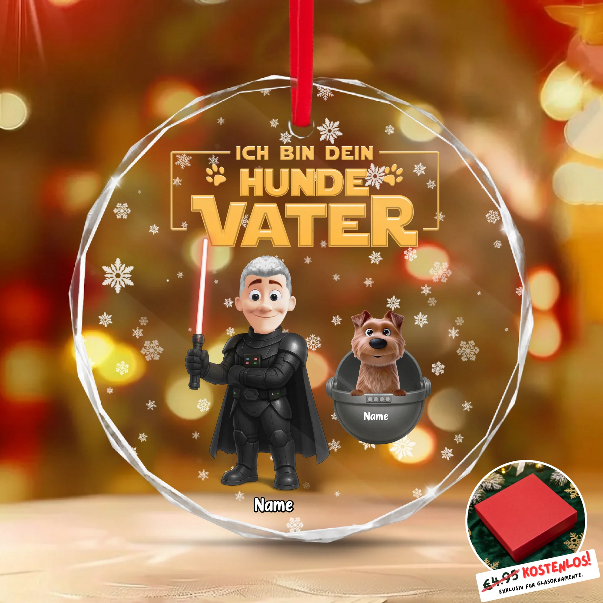 Round Glass Ornament BASE 3