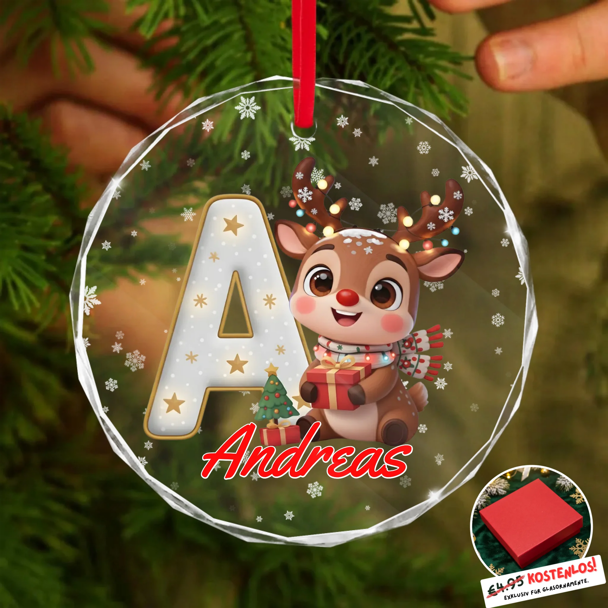 Round Glass Ornament BASE 2