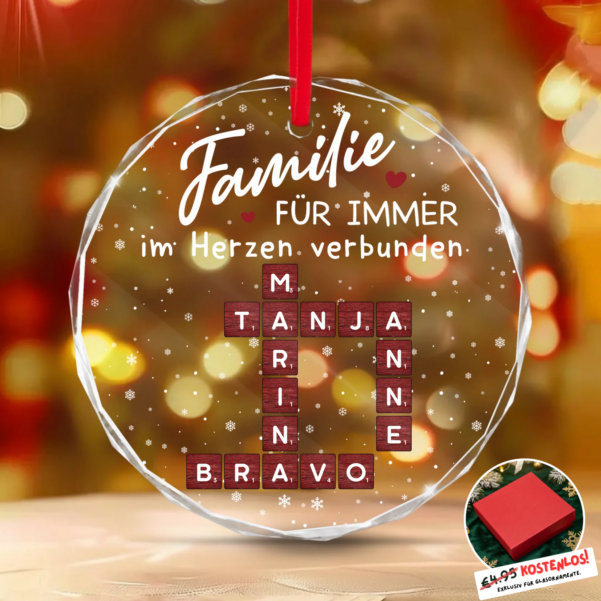 Round Glass Ornament BASE 3