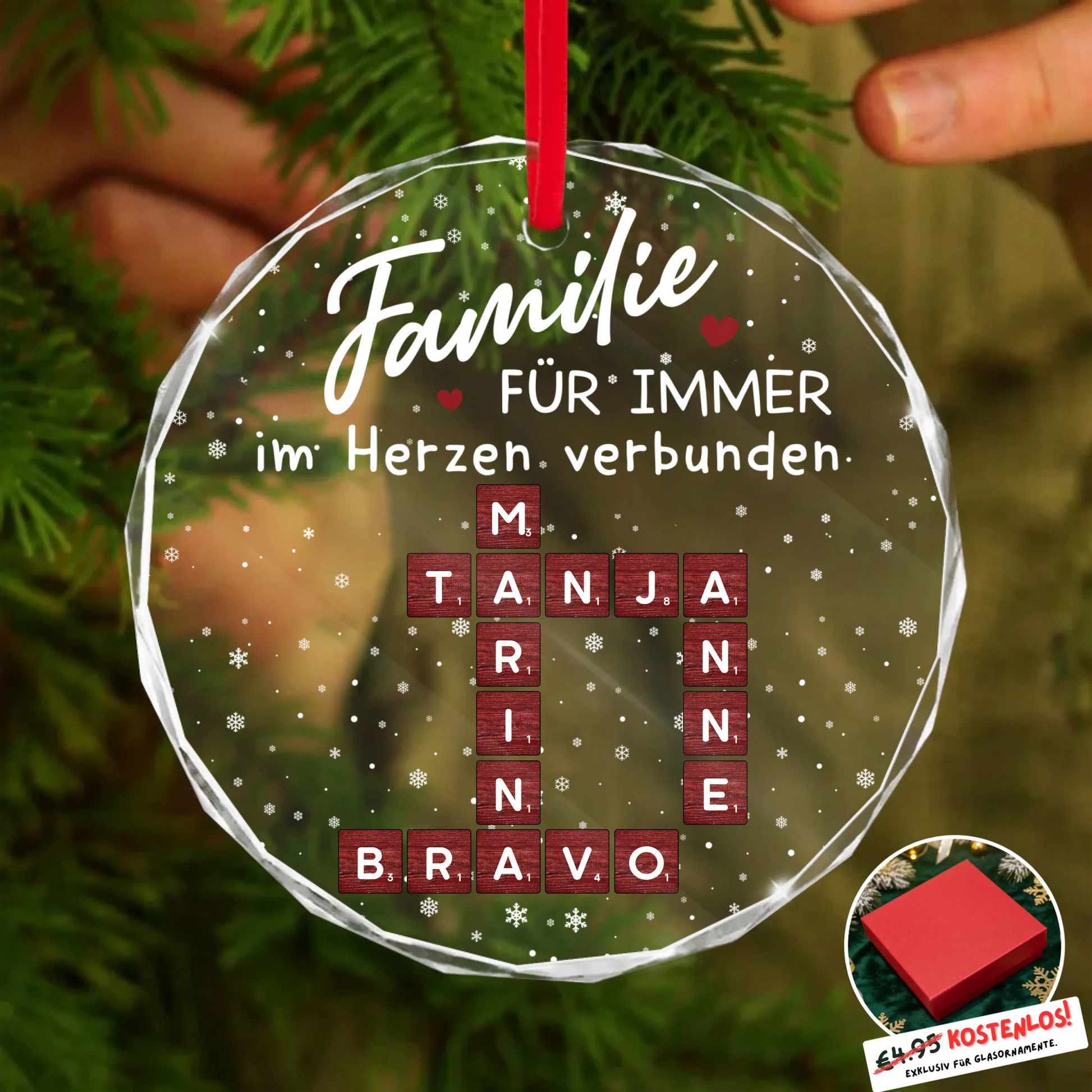 Round Glass Ornament BASE 2