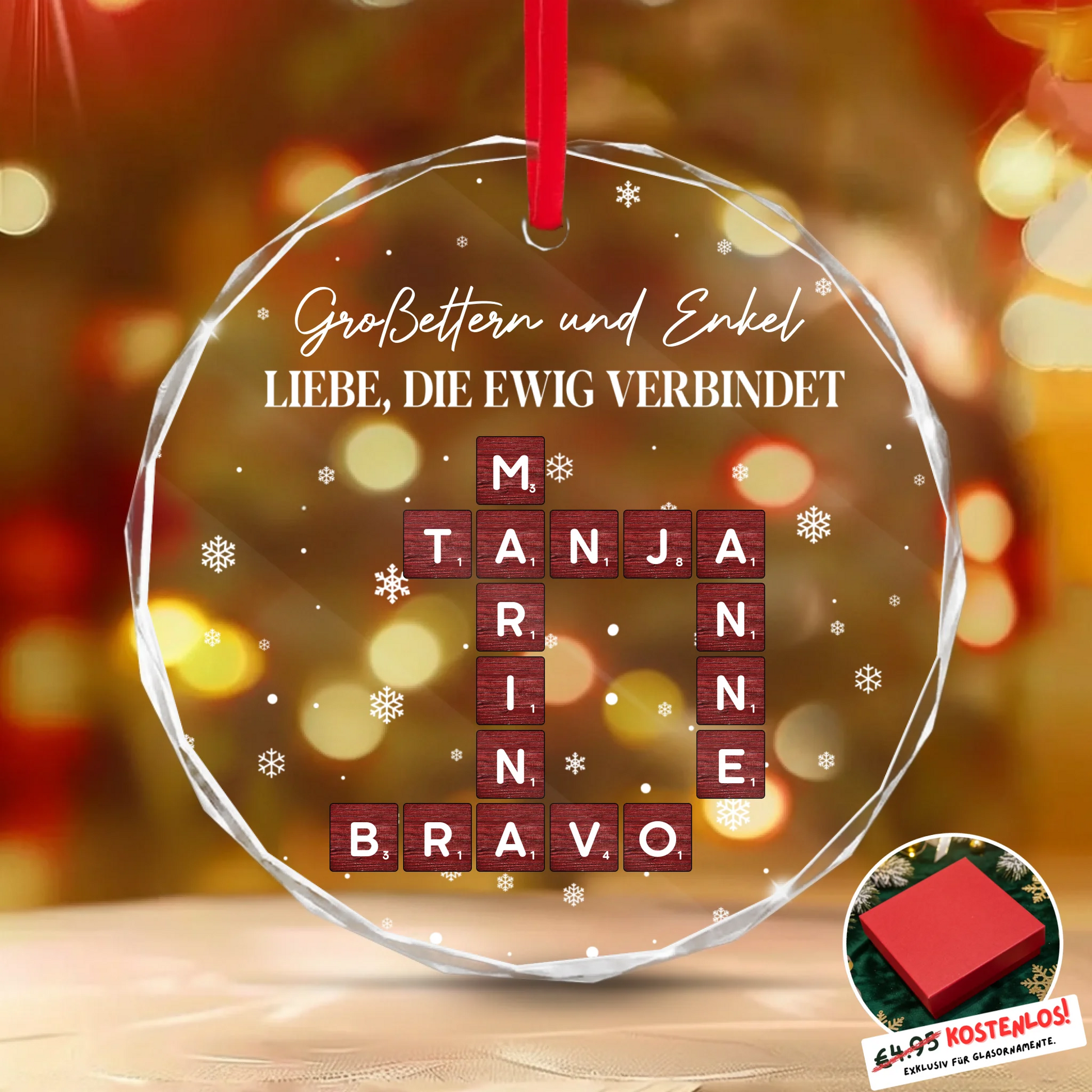 Round Glass Ornament BASE 3