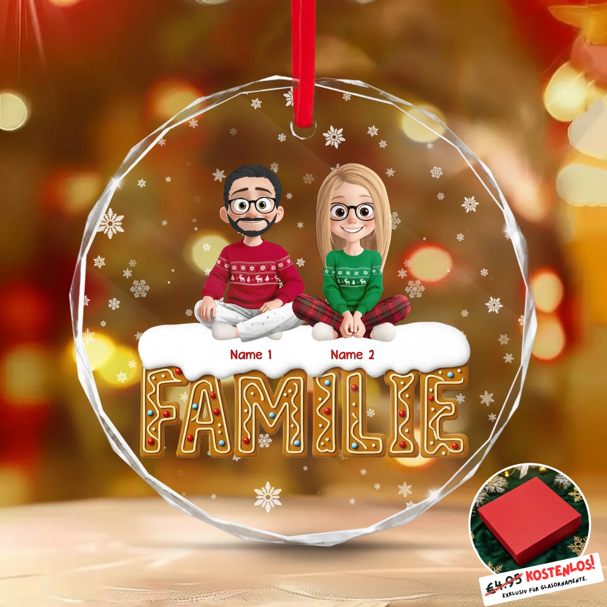 Round Glass Ornament BASE 3