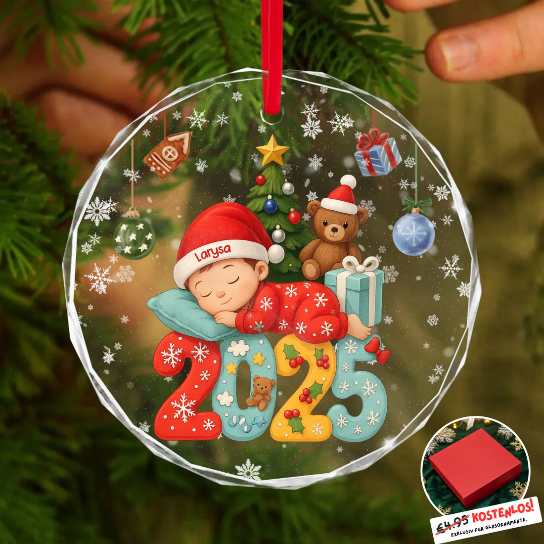 Round Glass Ornament BASE 2