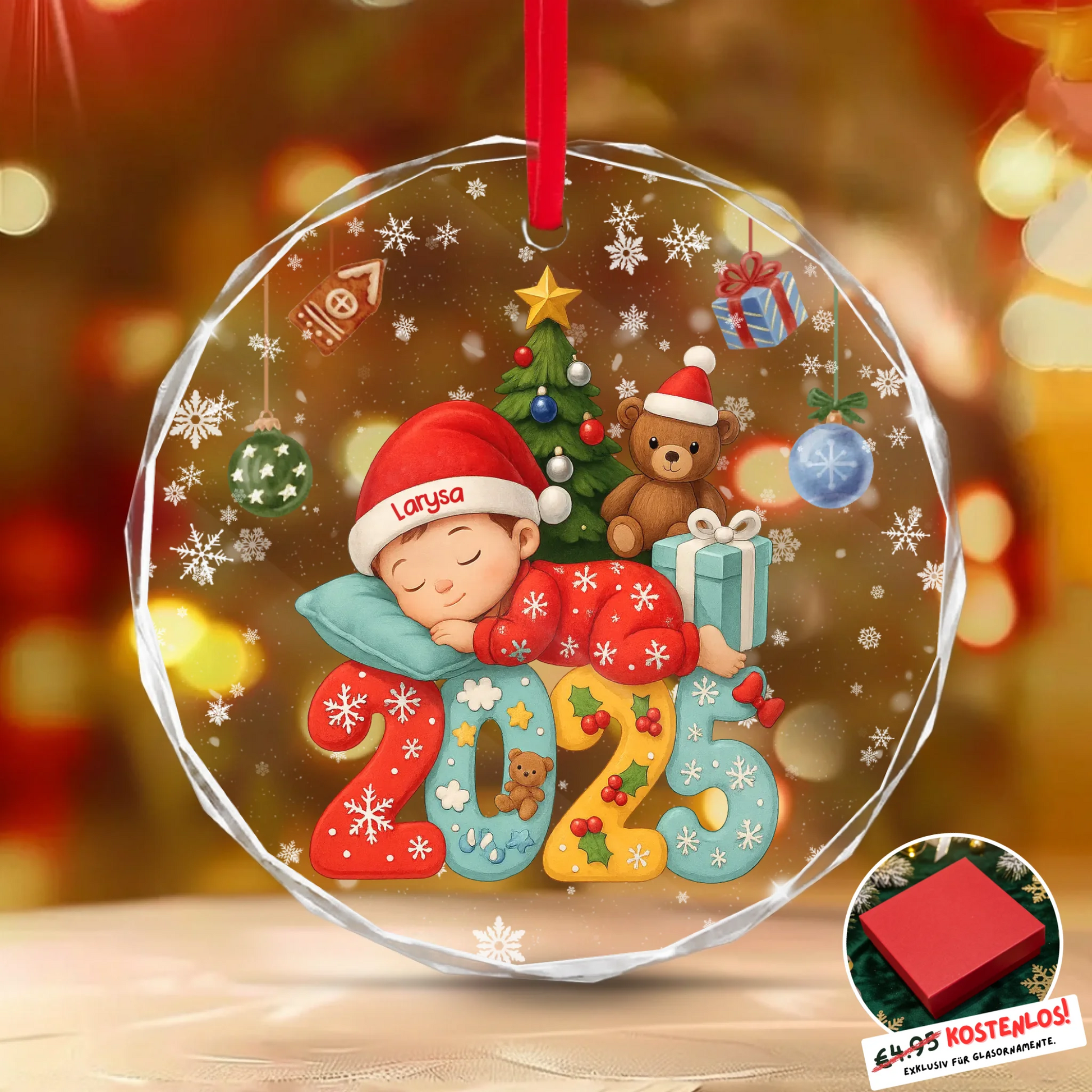 Round Glass Ornament BASE 3