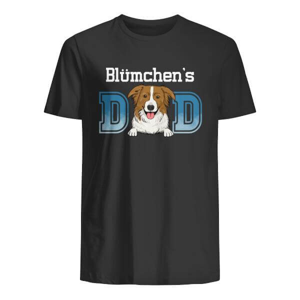 Katze Und Hund Papa, Personalisierbar Unisex T-Shirt Für Hundeliebhaber Und Katzenliebhaber