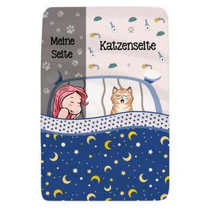 Personalisierte Decke für Katzenliebhaber | personalisierte Geschenke für Katzenliebhaber | Katzenseite Meine Seite