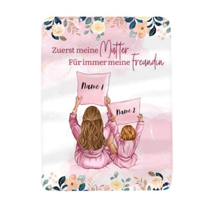 Personalisierte Decke für Mama | personalisierte Geschenke für Mutter | Zuerst unsere Mutter