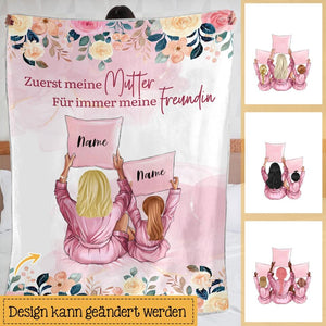 Personalisierte Decke für Mama | personalisierte Geschenke für Mutter | Zuerst unsere Mutter