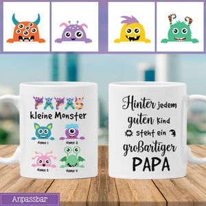 Papas kleines Monster, Personalisierbar Becher Für Papa