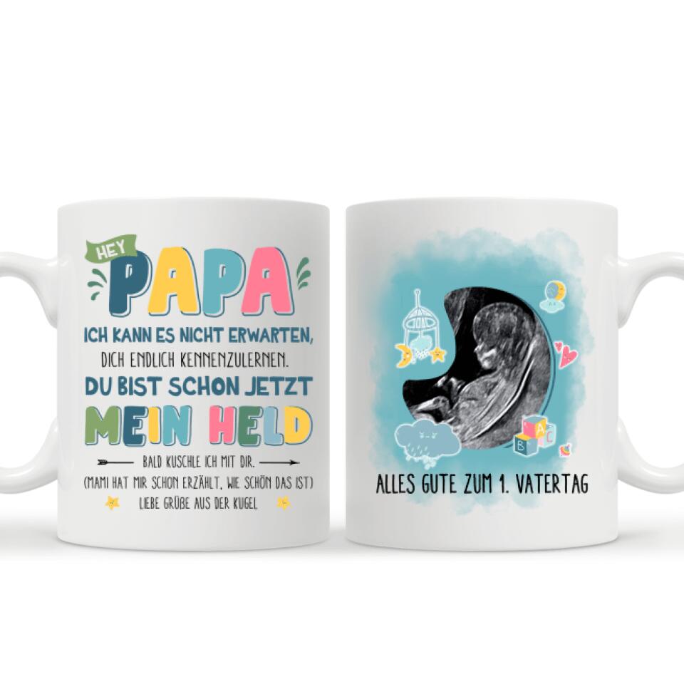 Geschenk für werdende Väter, Personalisierbar Becher Für Papa