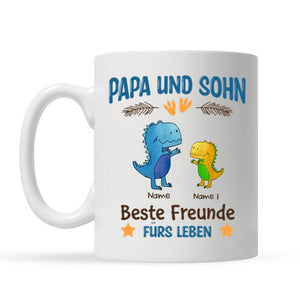 Beste Freunde Für Leben, Personalisierbar Becher Für Papa