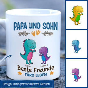 Beste Freunde Für Leben, Personalisierbar Becher Für Papa