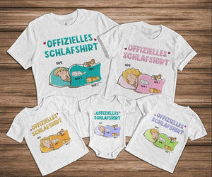 Offizielles Schlafshirt| Personalisiertes T-shirt für Tierliebhaber | personalisierte Geschenke für Tierliebhaber