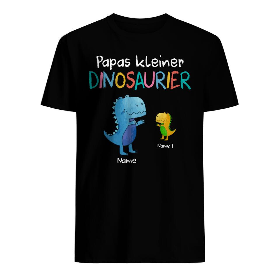 Personalisiertes T-shirt für Papa | personalisierte Geschenke für Vater | Papas Kleine Dinosaurie