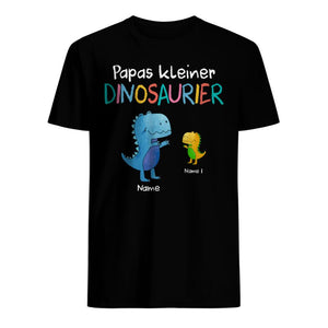 Personalisiertes T-shirt für Papa | personalisierte Geschenke für Vater | Papas Kleine Dinosaurie