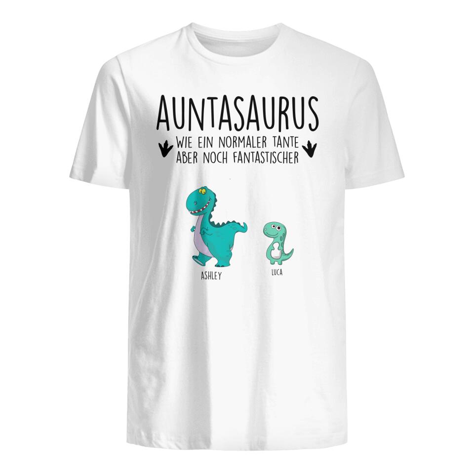 Personalisiertes T-shirt für Tante | personalisierte Geschenke für Tante | Auntasaurus