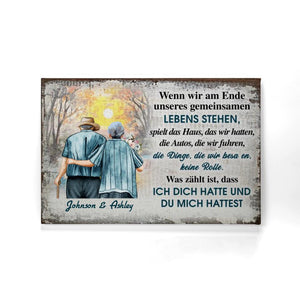 Personalisierte Leinwand für Paare | personalisierte Geschenke für Pärchen | Unseres gemeinsamen Lebens stehen