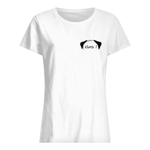 Hundeohren, Personalisierbar T-shirt Für Hundeliebhaber