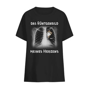 Personalisiertes T-shirt für Katzenliebhaber | personalisierte Geschenke für Katzenliebhaber | das Röntgenbild meines Herzens